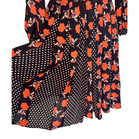 Ann Taylor Black and Red Floral Mini Dress - Picture 9 of 11